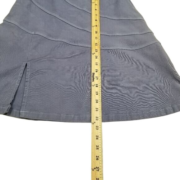 Zena Jeans Womens Grayish Blue A-Line Skirt‎ Sz 10 Side Zip Vintage Y2K - Picture 7 of 12